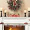Glitzhome® 14" Christmas Believe House & Brush Trees Table Décor